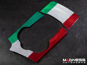 Alfa Romeo Stelvio Center Console Trim Set - Carbon Fiber - Two Piece Kit - Italian Theme - Pre '20 - Feroce Carbon 